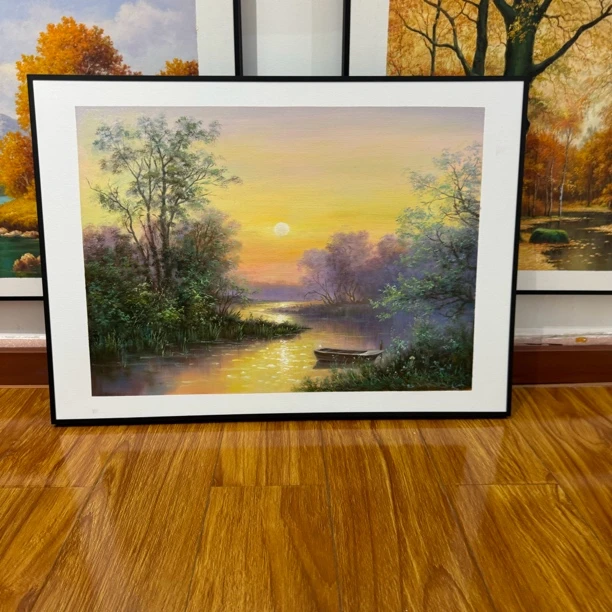 纯手绘风景油画，尺寸50x70