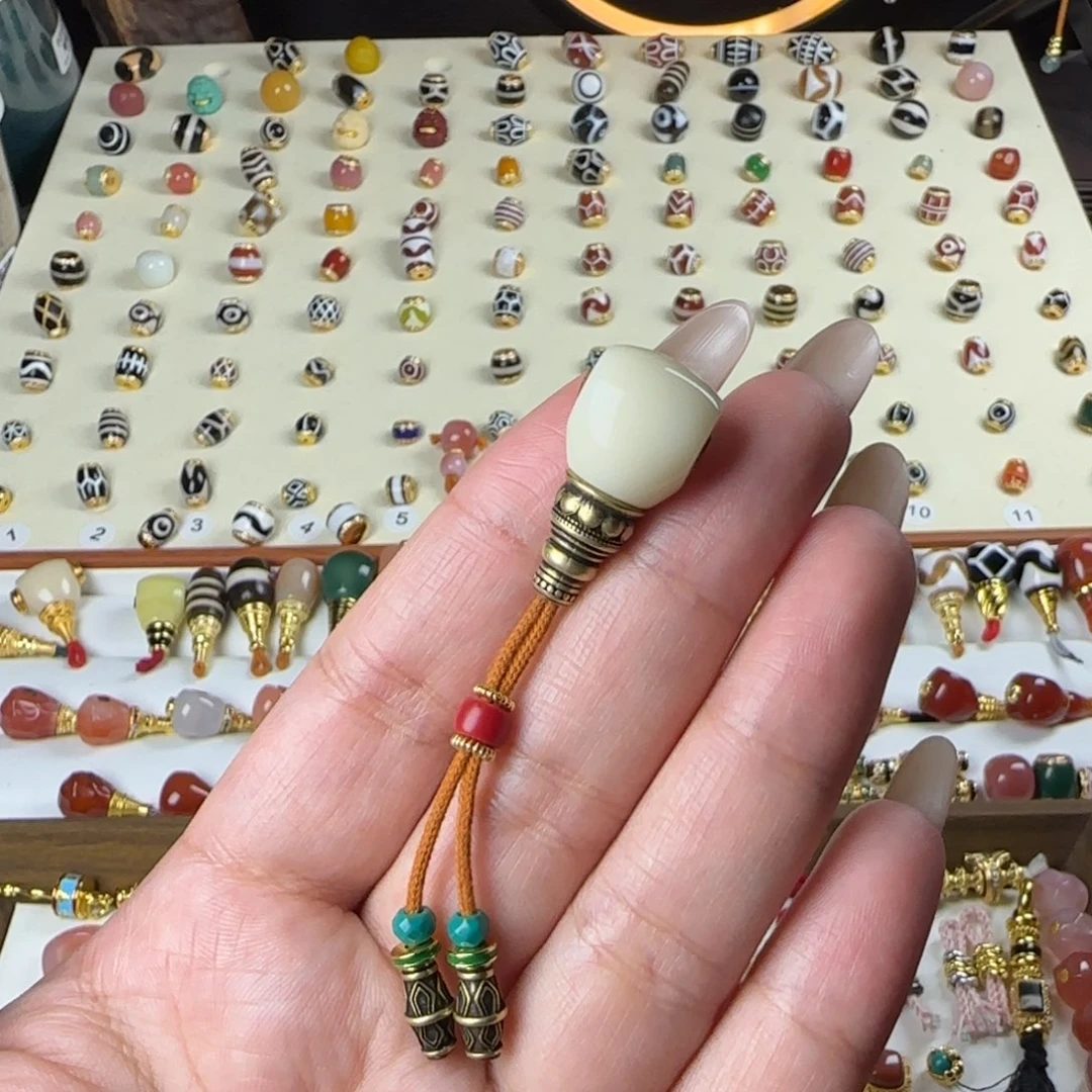 随***3玛瑙/玉髓未镶嵌单珠配饰顶珠设计搭配