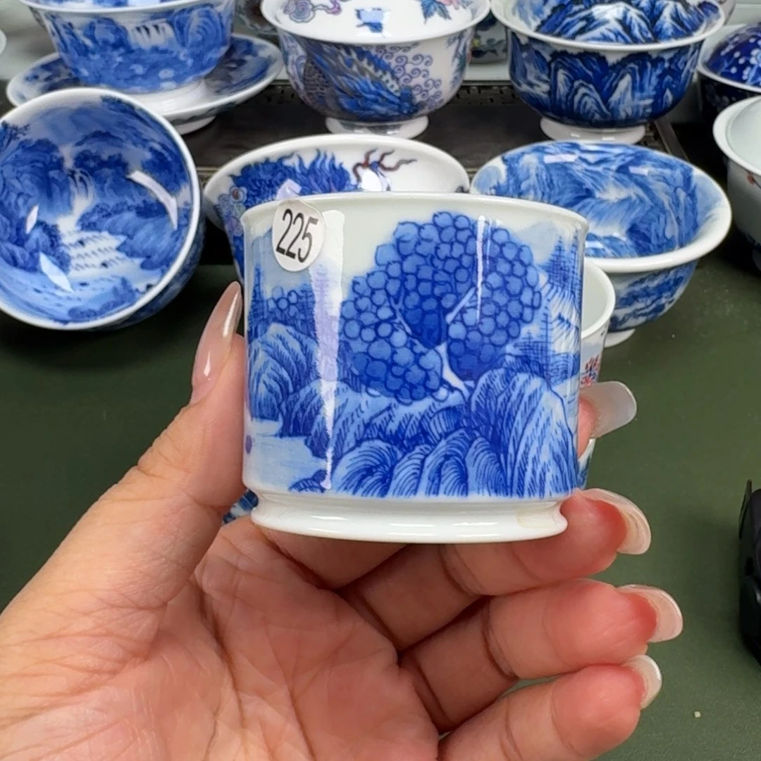 景德镇纯手工手绘茶器蒙蒙225