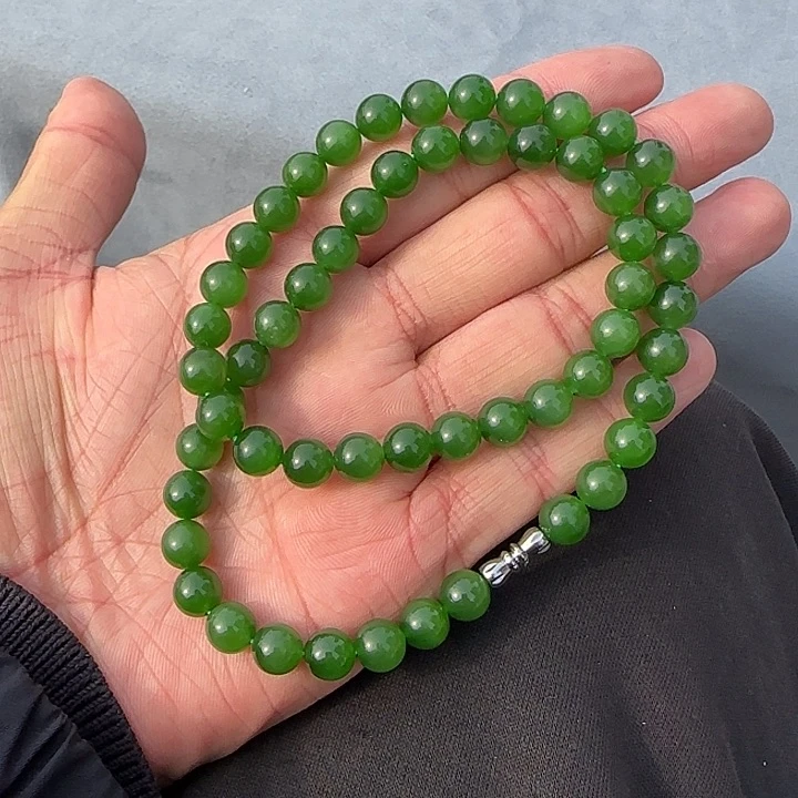 和田玉（碧玉）颈饰未镶嵌卡8