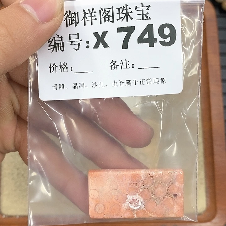 硅化珊瑚（珊瑚玉）颈饰未镶嵌飘