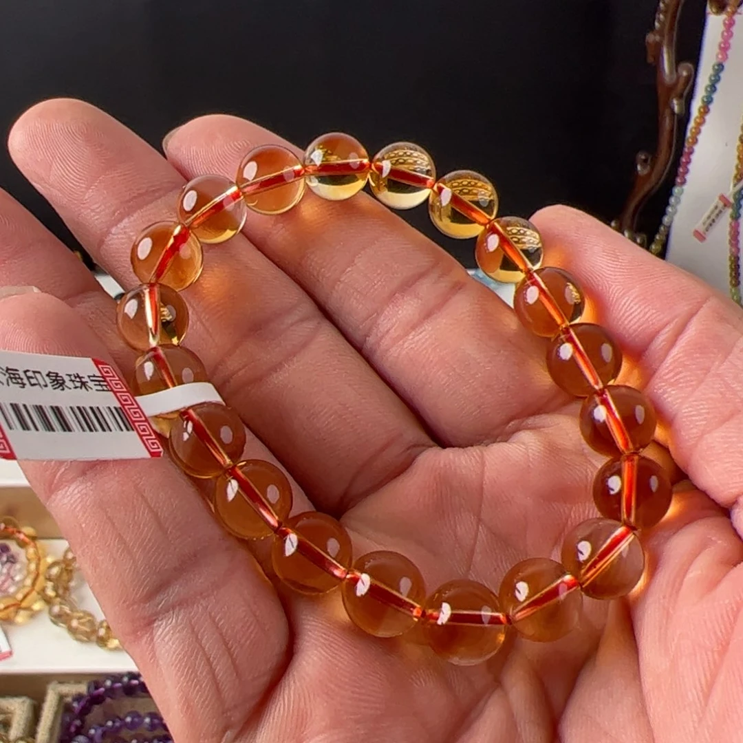 水晶手链未镶嵌黄水晶手链9