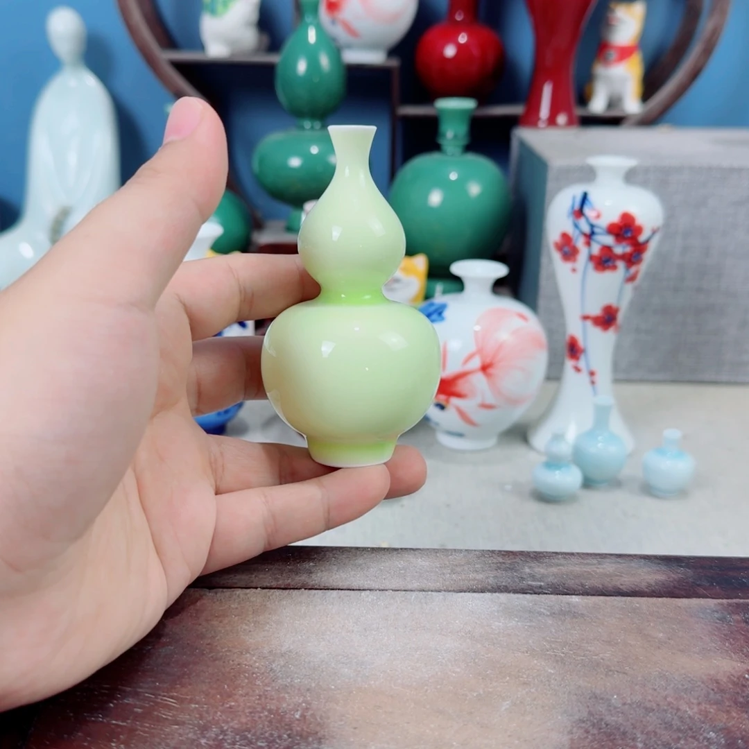 陶瓷手工小花器摆件