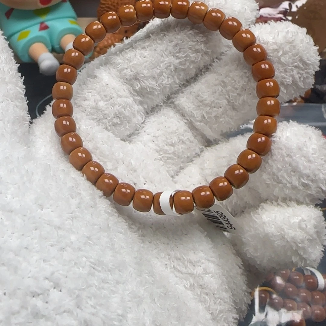 橄榄核手串老挝单圈三花无白6.6福利