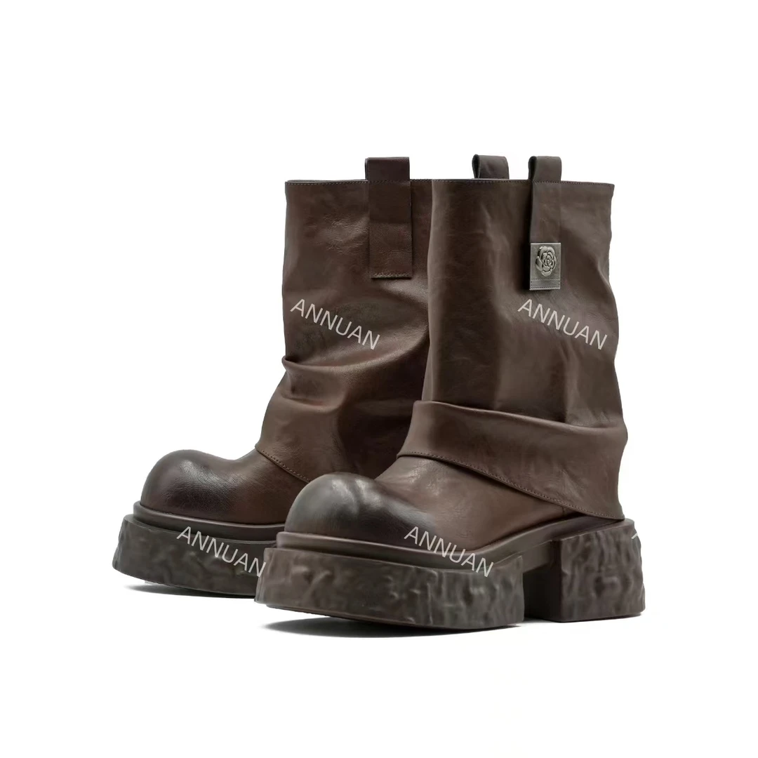 【HeiPa】付小付家秋季穿新款厚底带时尚韩版靴子女款XDXY29