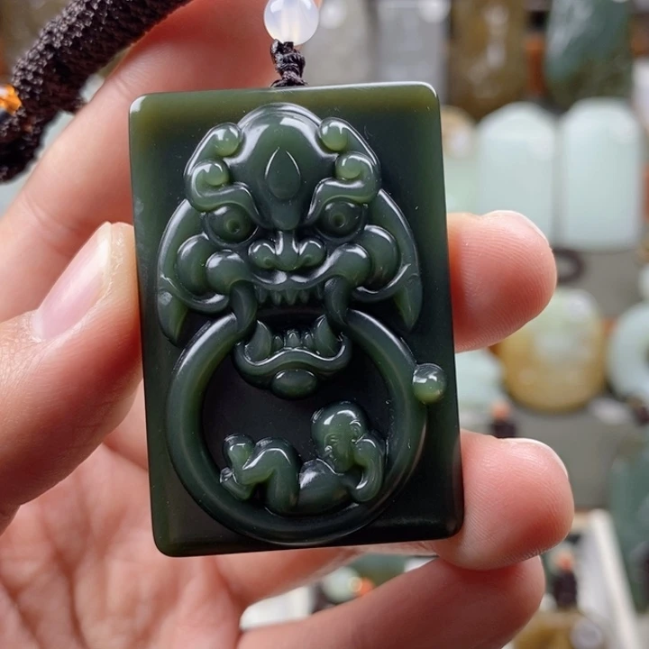 和田玉（青玉）未镶嵌颈饰