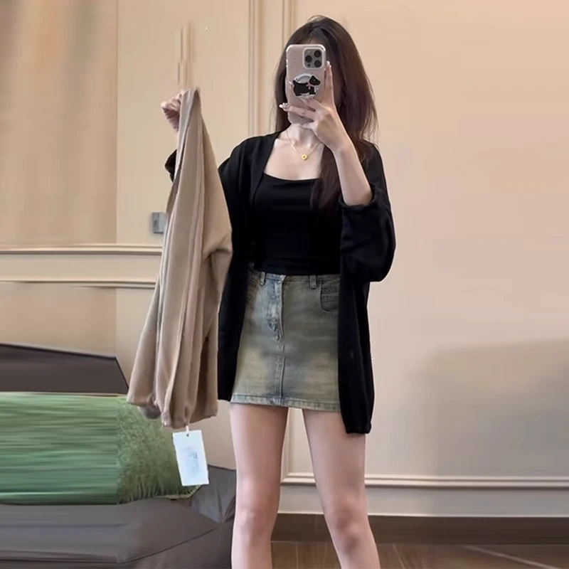 胖mm2-300斤大码薄款长袖防晒衣夏季空调罩衫开衫宽松外套上衣潮