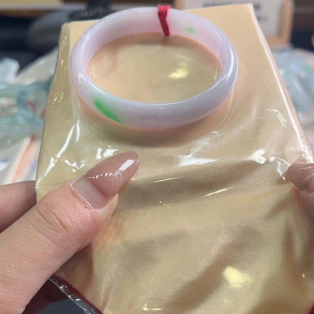 翡翠未镶嵌手镯51.5贵妃春彩力推