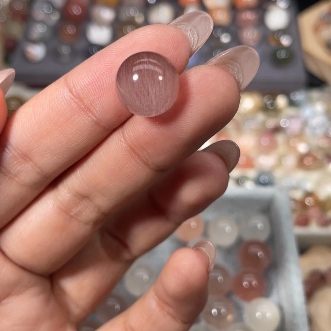 紫粉钢丝12.3mm未镶嵌发晶?