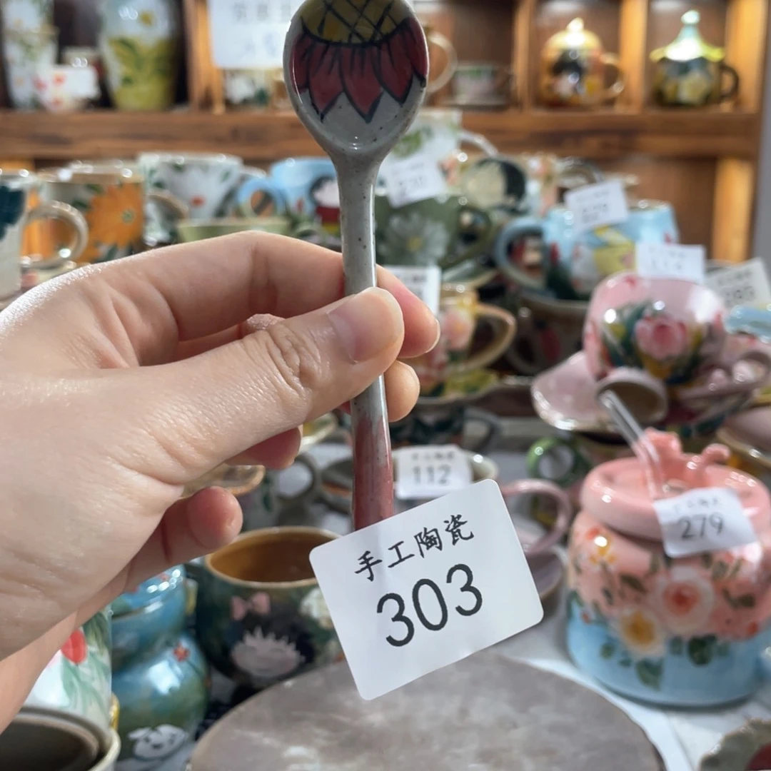 景德镇手工陶瓷勺303