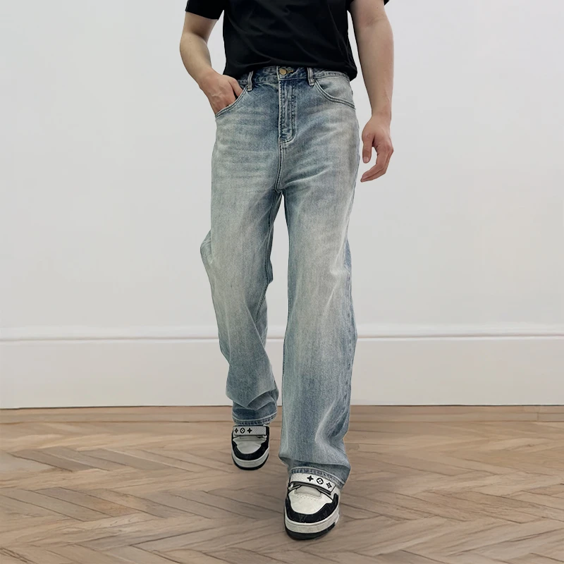 专柜同源！王一博李敏镐CE Wesely 14.5OZ土耳其冰川蓝牛王牛仔裤