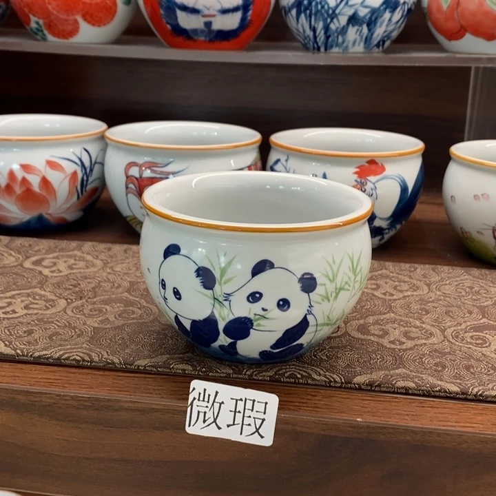 釉下老陶泥手工绘制