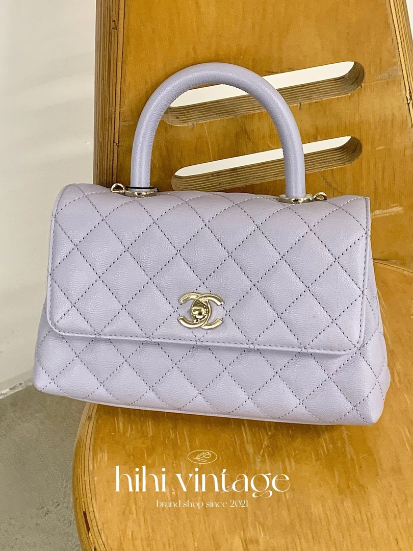 99新 Chanel/香奈儿 HIHI/21K 香芋紫cocohandle小号二店