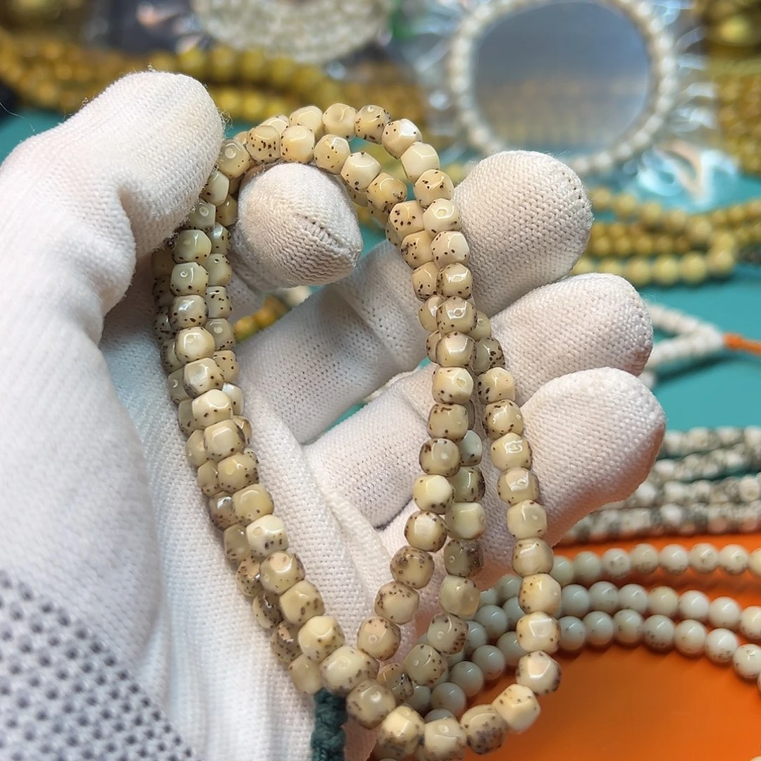 星月菩提吊坠精品冰糖6改手工无相108