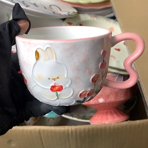 盘陶瓷制品满25拼单发货默认微瑕