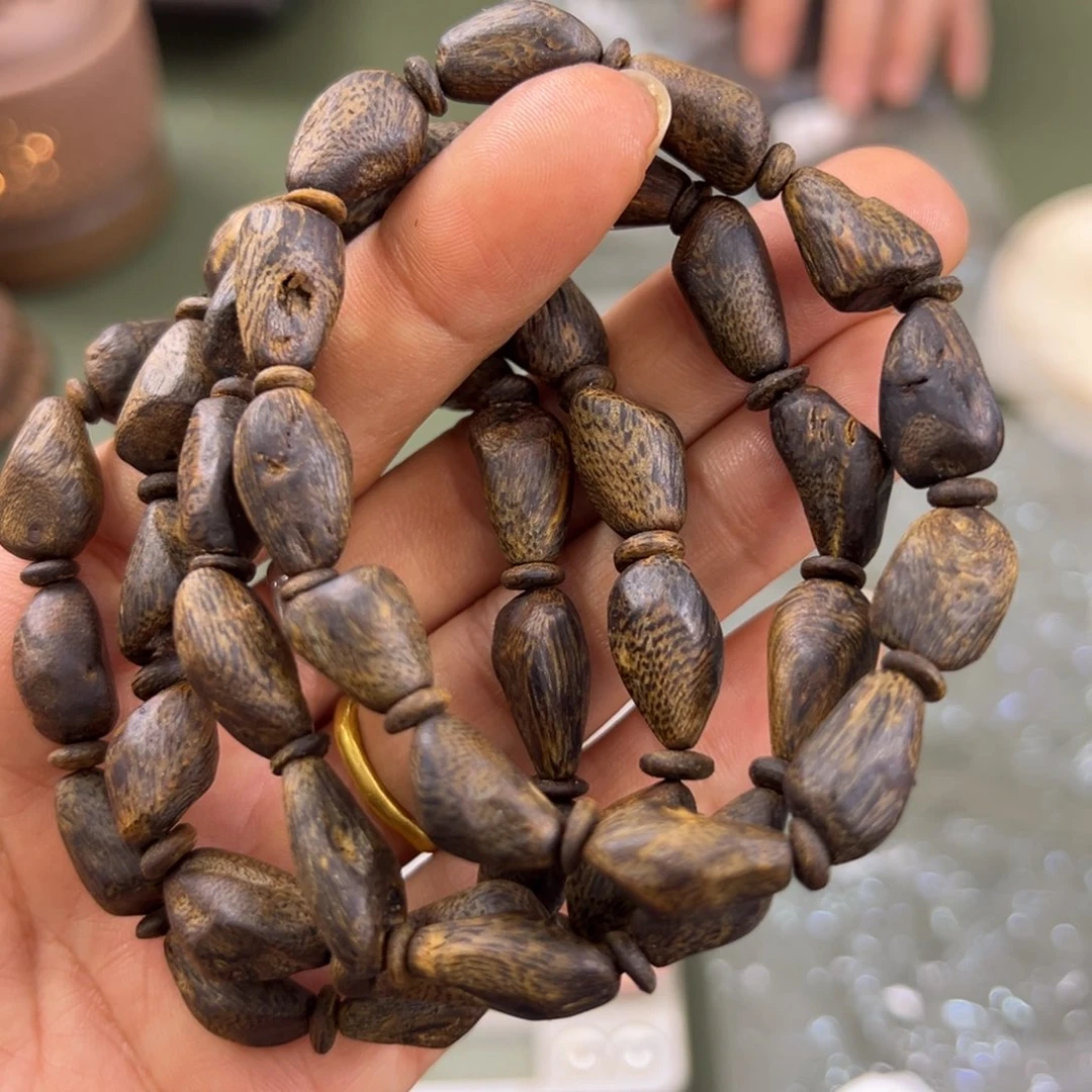 手串沉香透顶绿沉水包头卡9/7g单圈多样性发一