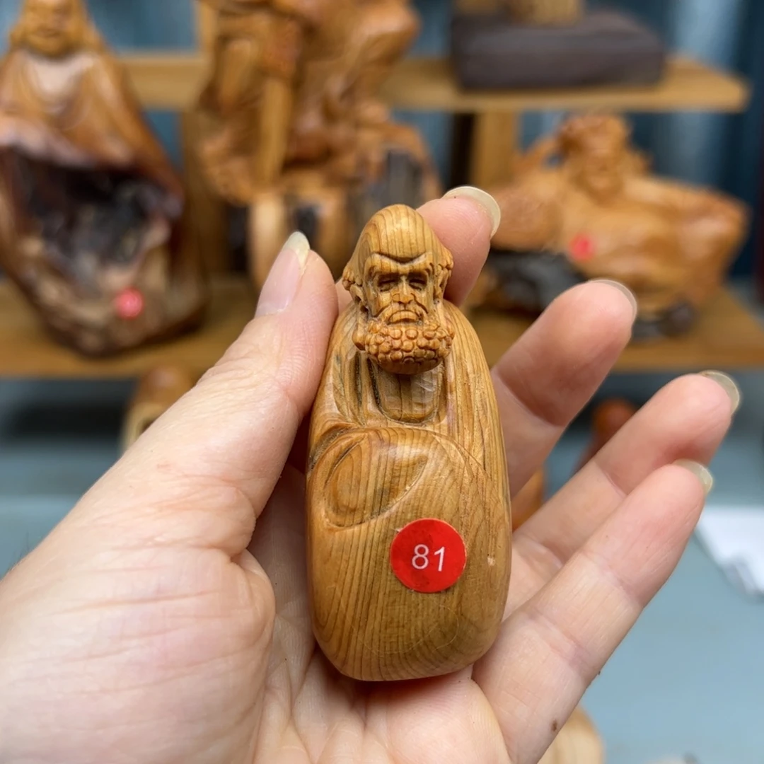 柏木崖柏木摆件手把件，23