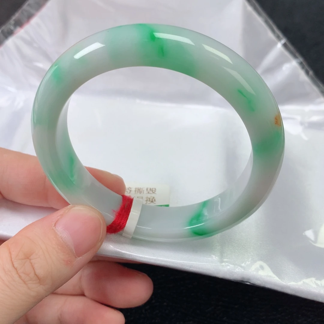 未镶嵌手镯翡翠缅甸天然翡翠手镯54