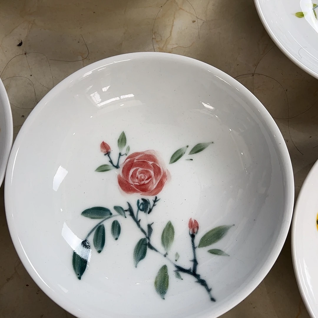 瓷片景德镇陶瓷手工手绘制作