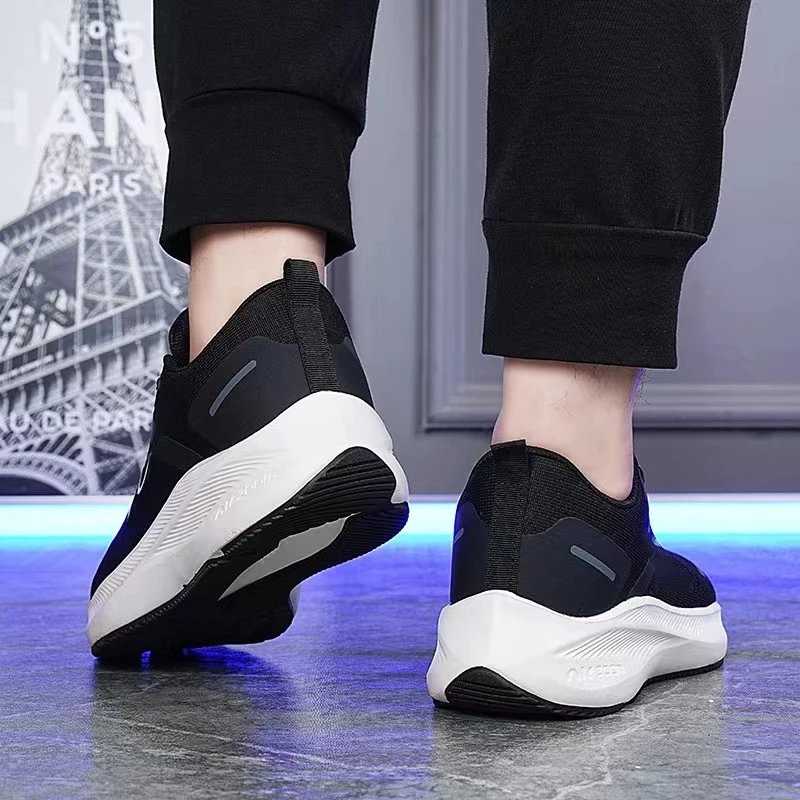 空心logo断码品牌耐磨男防滑休闲健步跑步鞋女鞋新中式健步鞋