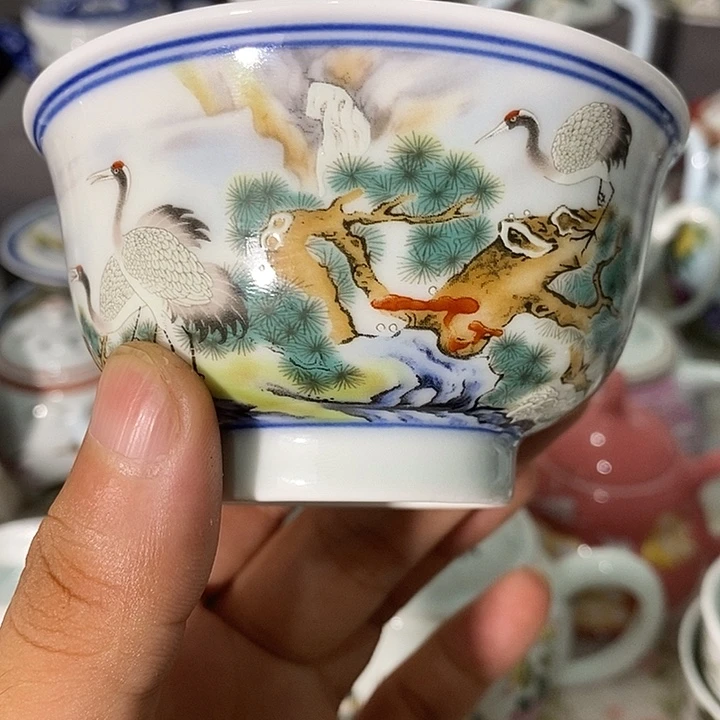 摆件景德镇陶瓷主人杯13445