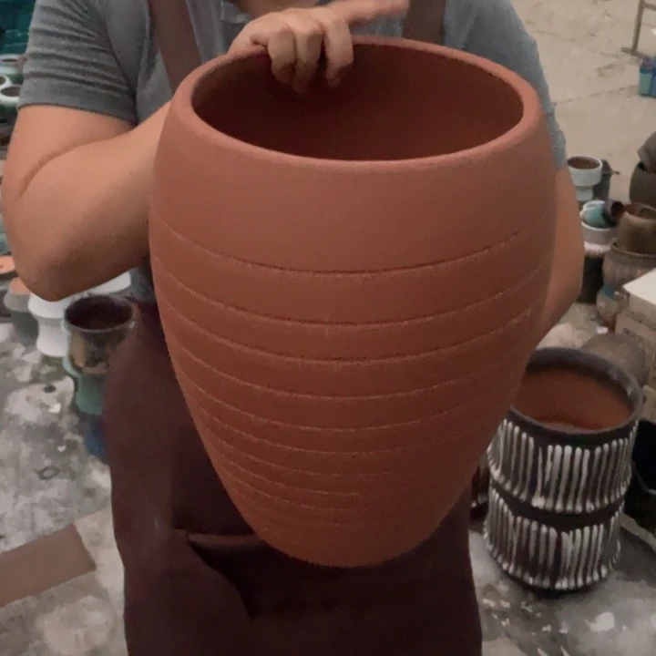 紫砂花盆口21高33正品正品