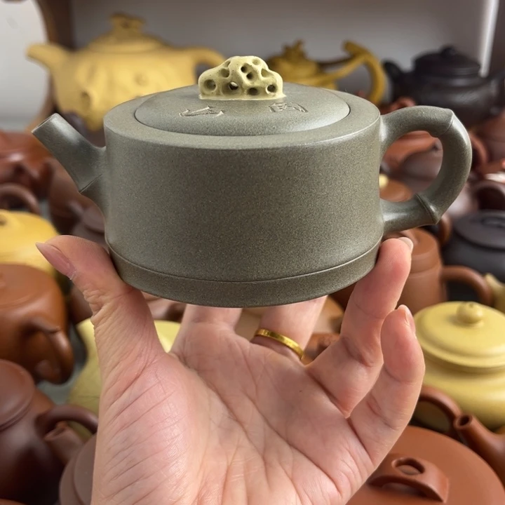 茶壶紫砂200cc青段半手