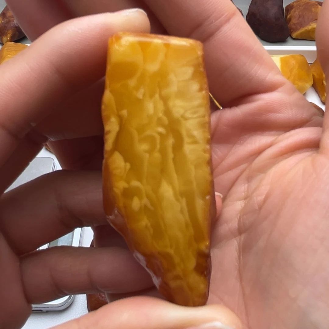 定制琥珀未镶嵌蜜蜡定制天珠