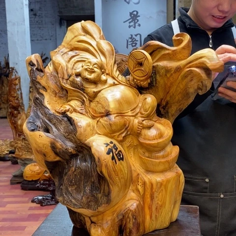 柏木无*太行崖柏根雕