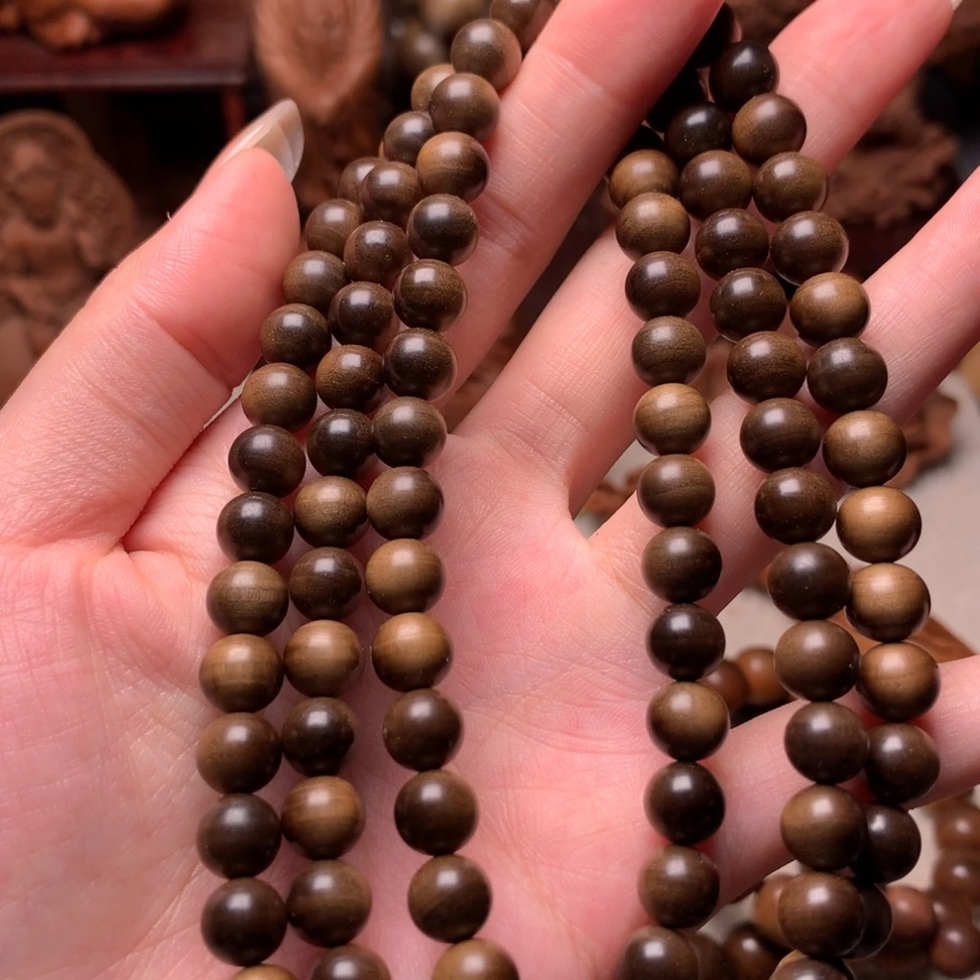 檀香木手串/手链老山檀香0.8阴沉黑肉