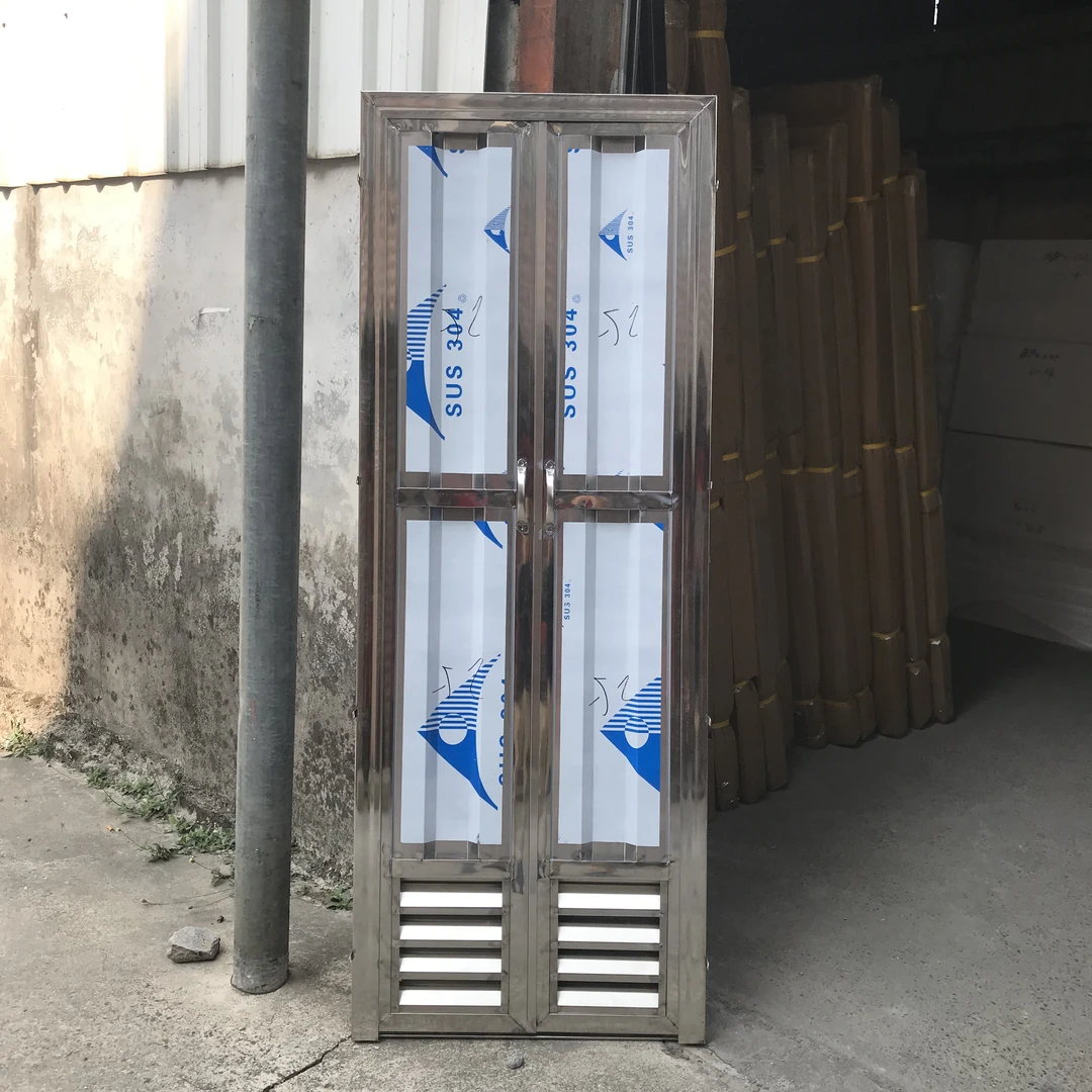 定做不锈钢门波浪板门卫生间下百叶窗门仓库门阳台门进室入户门