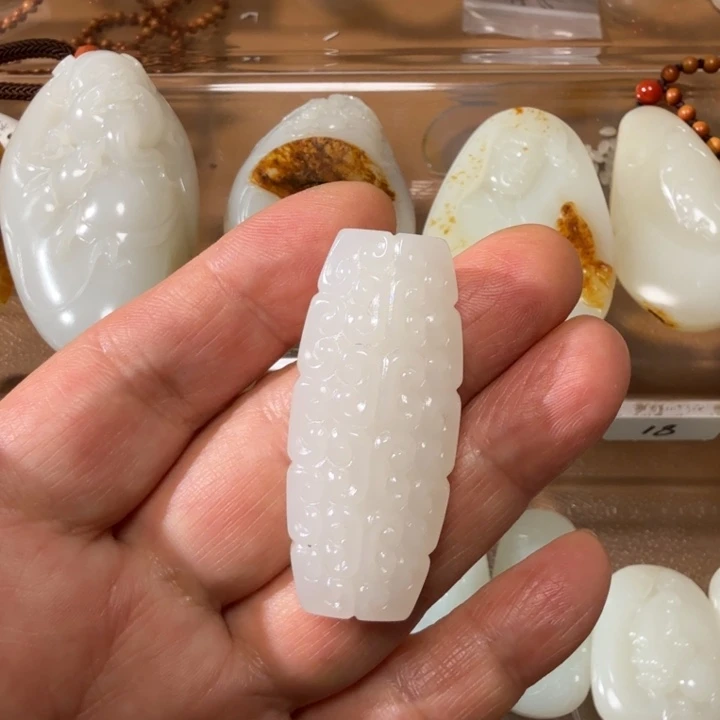 和田玉未镶嵌颈饰新疆和田复古勒子