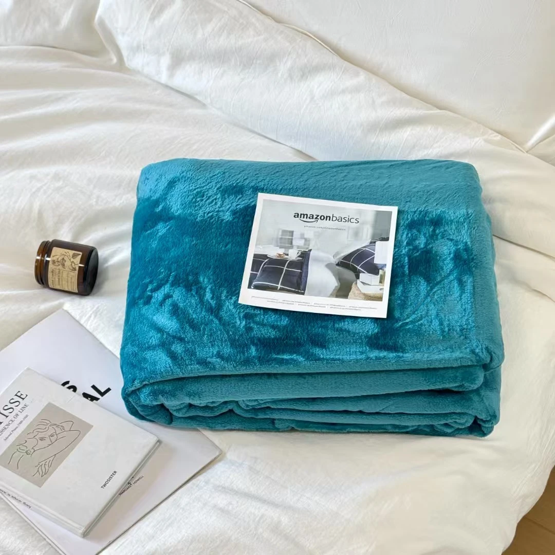 法兰绒珊瑚绒毛毯铺床毯子毛巾被沙发毯SS