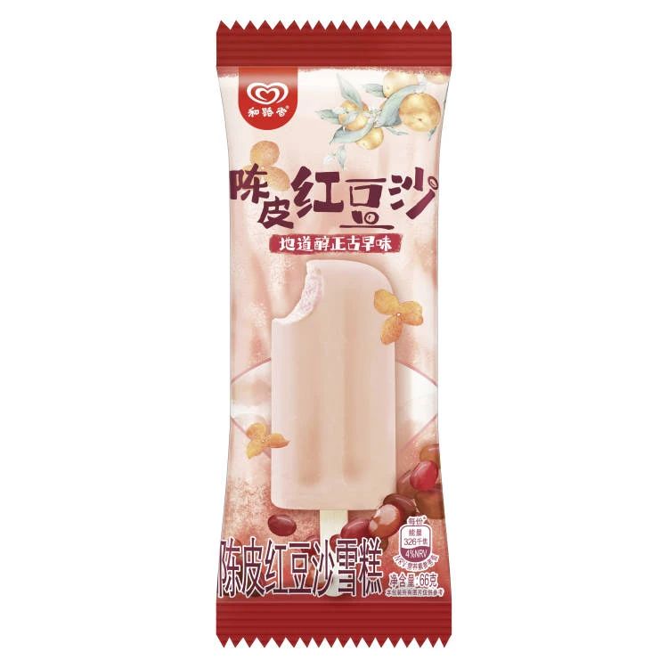和路雪陈皮红豆沙雪糕单支装 66g/支