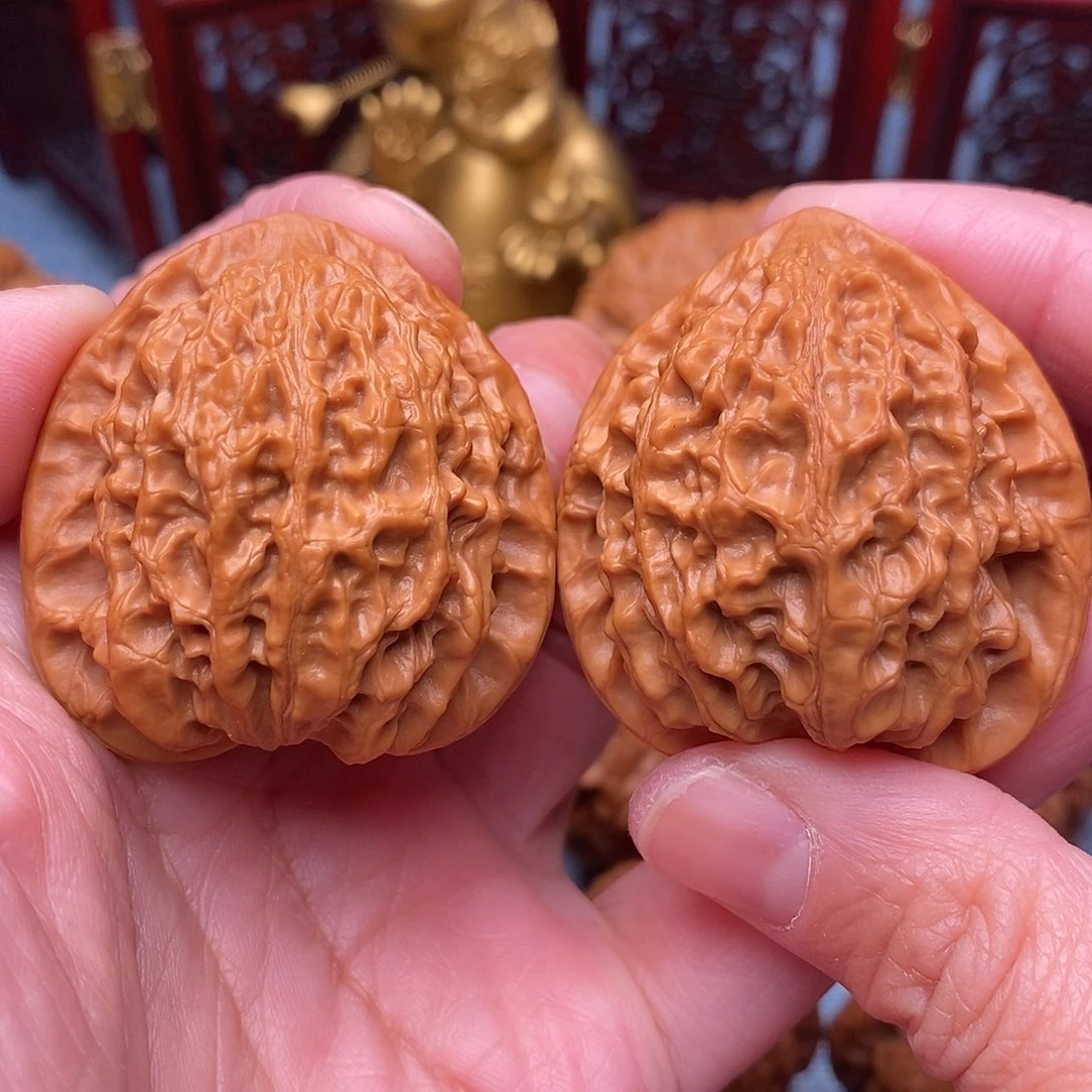 把件文玩核桃全品毕业桃心水滴金牛39尺