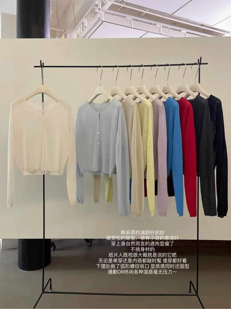 lovely@m3010 韩系简约减龄宽松显瘦针织衫 6-22