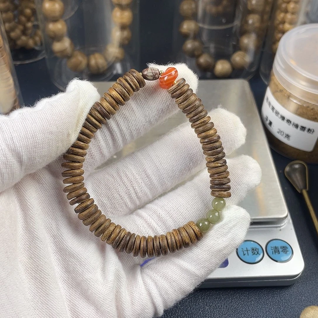 沉香手串柬埔寨片珠 4.6克