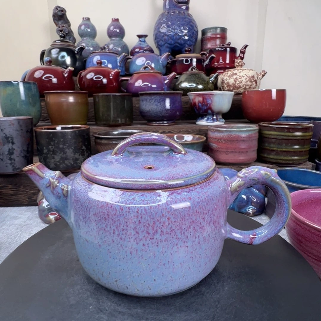 大汉瓦茶壶一把不调不满容290m l