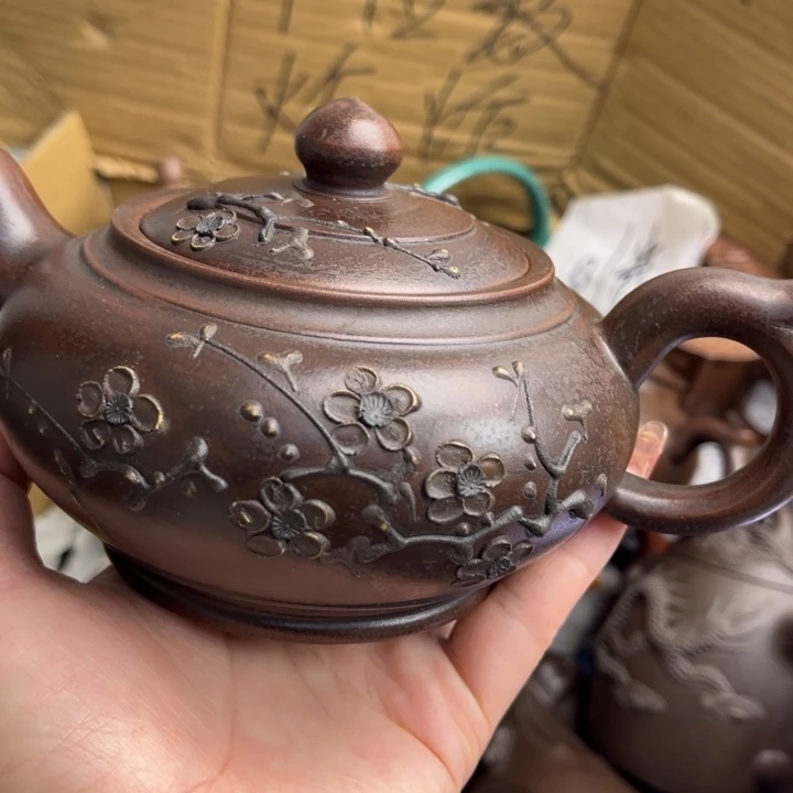 茶壶段泥紫砂壶的造型