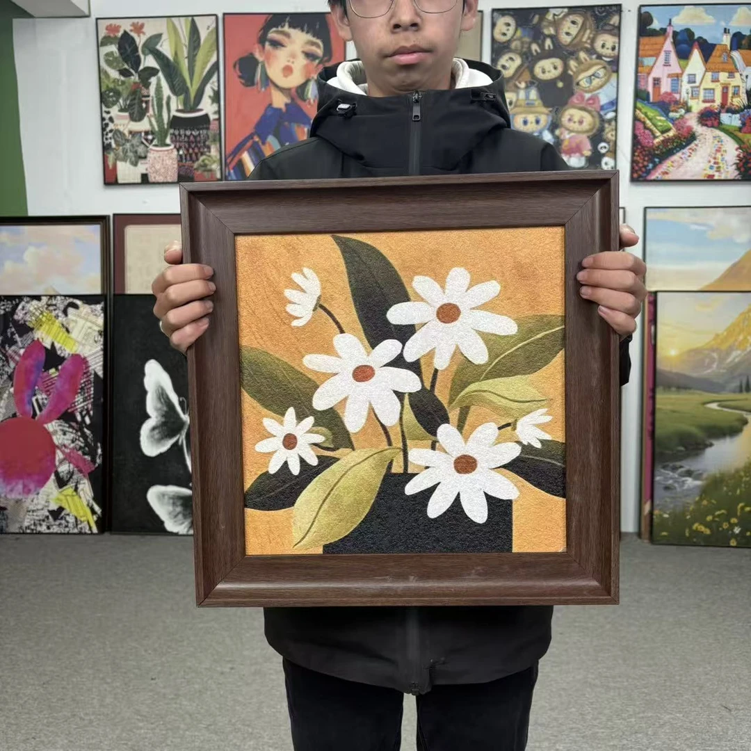 风法式复古装饰画多种场景适用如客厅玄关卧室餐厅4040