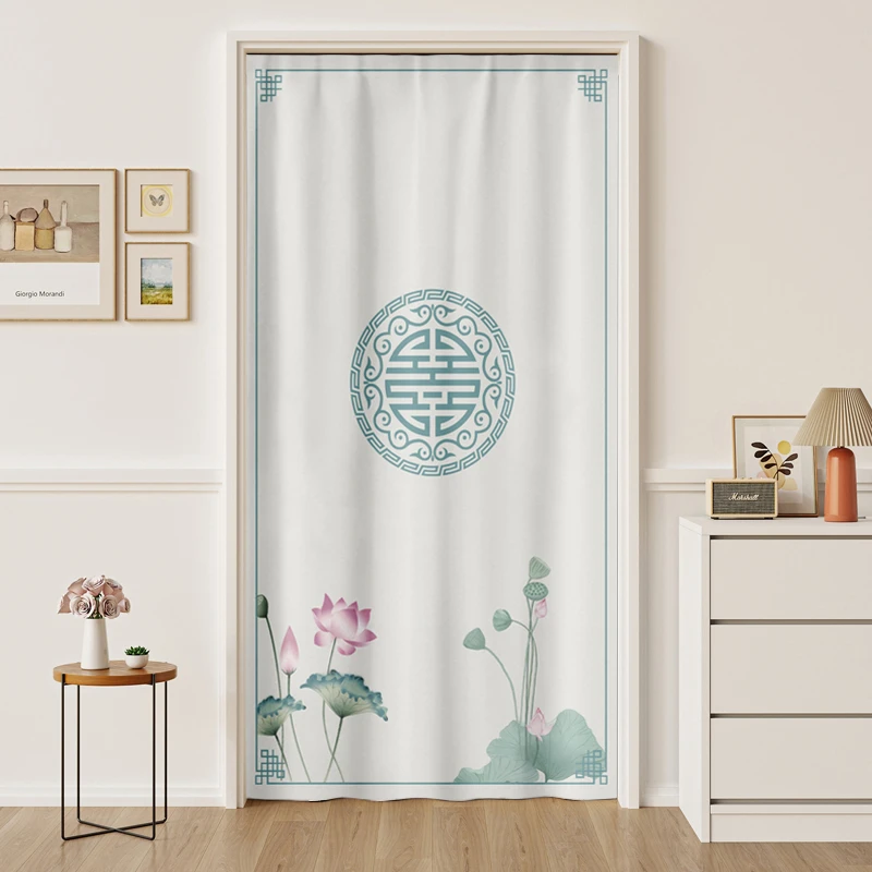 帘无界卧室遮挡帘房间空调防冷气门帘橱柜隔断帘免打孔伸缩杆布艺