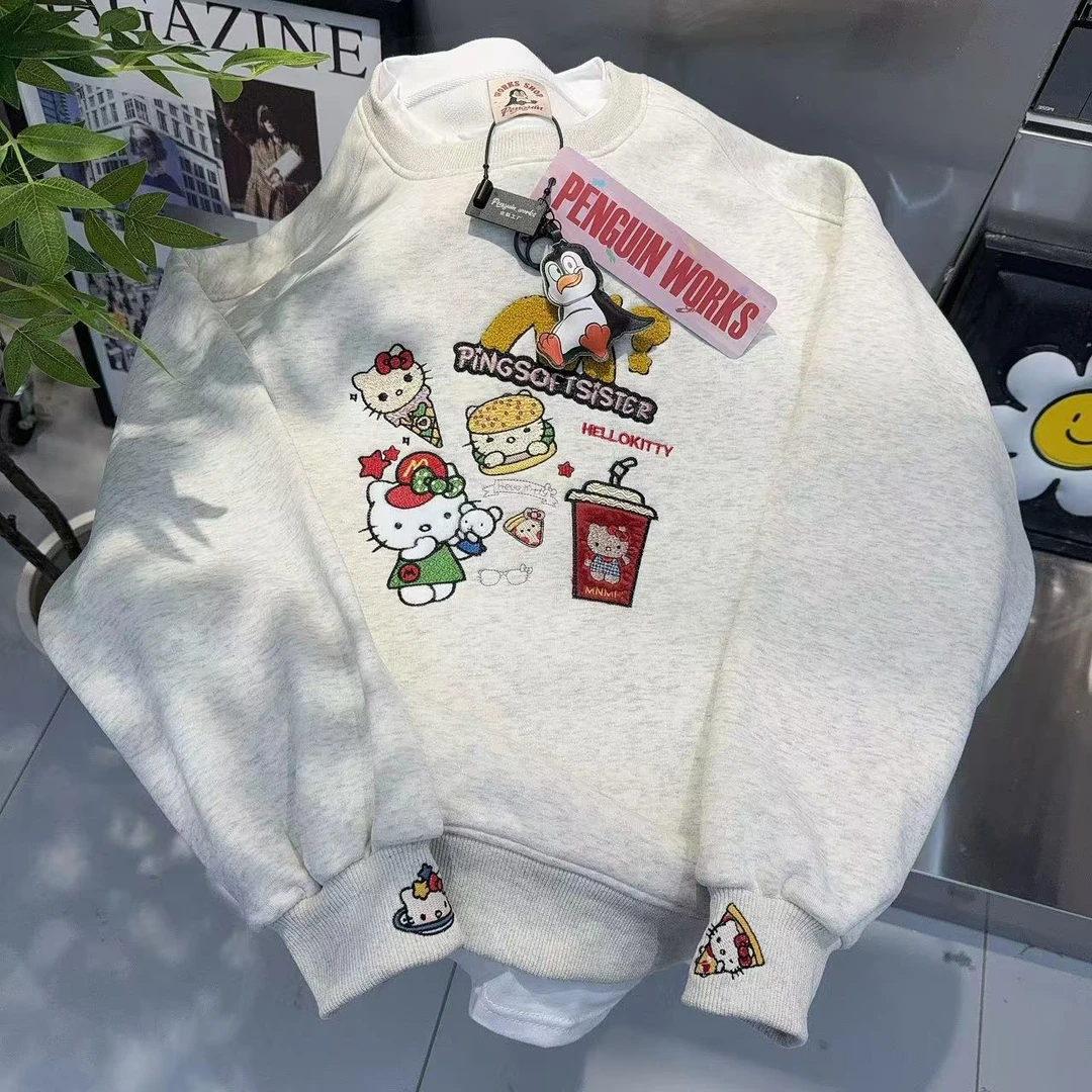 肉肉专属【300-399]春款女装卫衣上衣休闲重工时尚减龄卡通长袖2