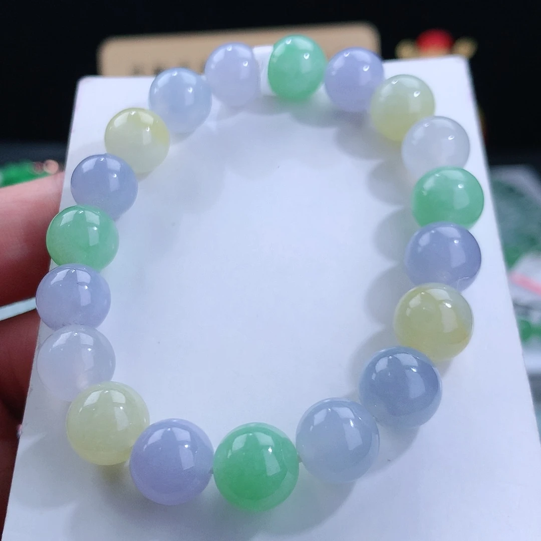 翡翠手链未镶嵌卡10mm