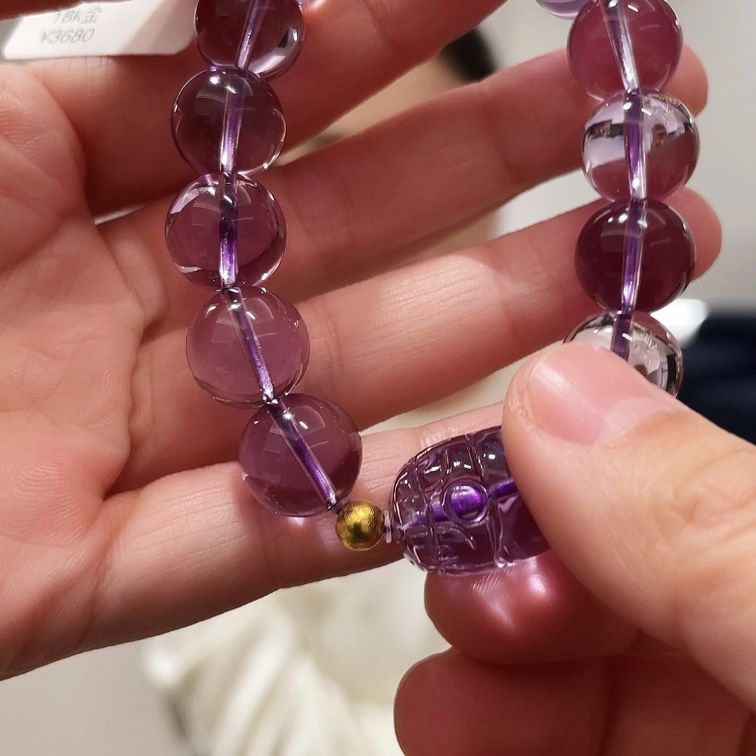 手链未镶嵌水晶紫水晶