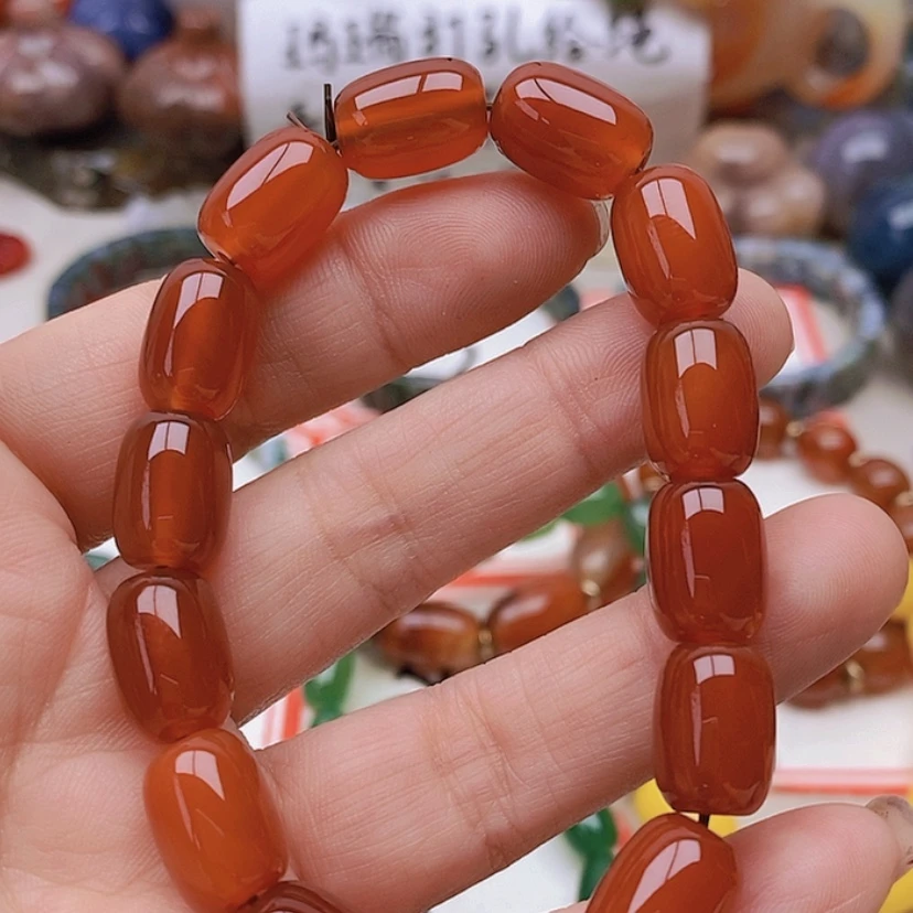 【闪购商品】未镶嵌玛瑙/玉髓珠宝半成品明***果