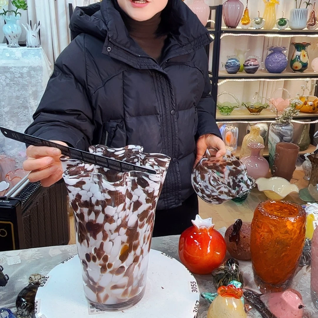 花瓶家悦美居琉璃摆件