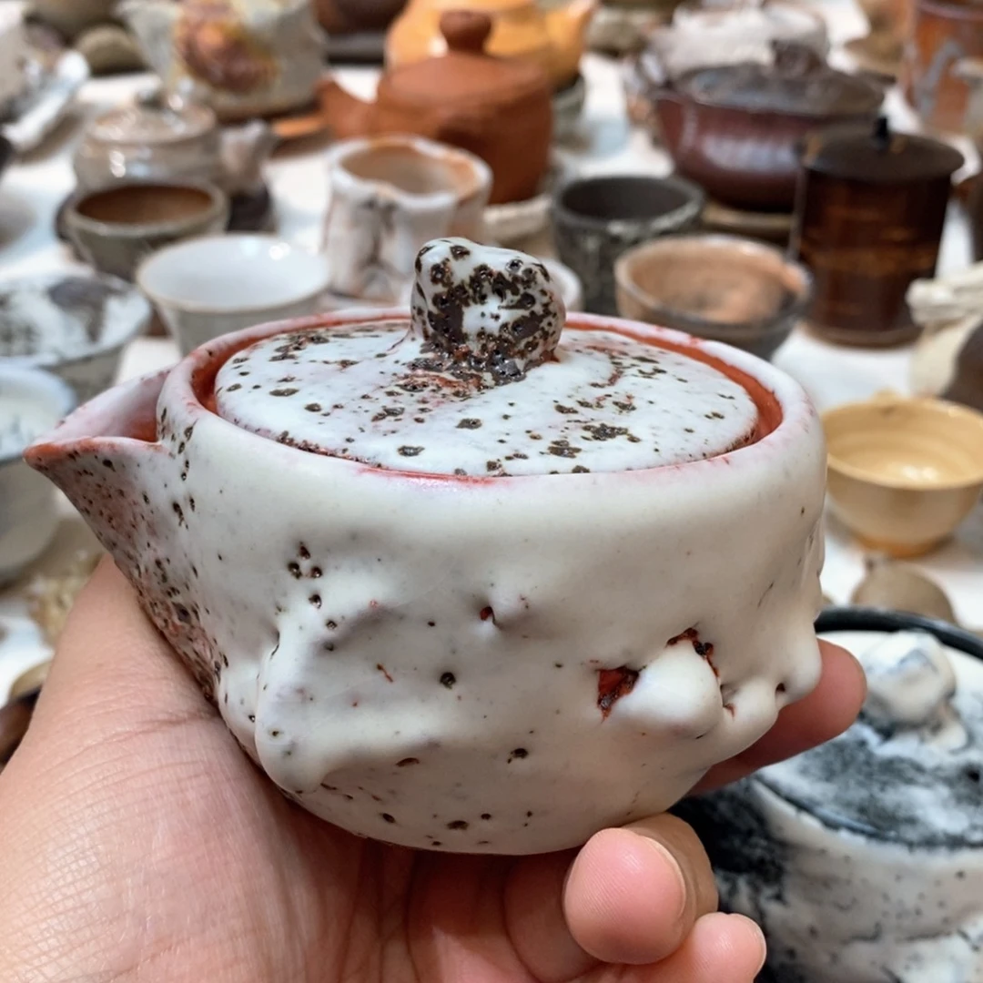 曹****肉柴烧侘寂粗陶茶具