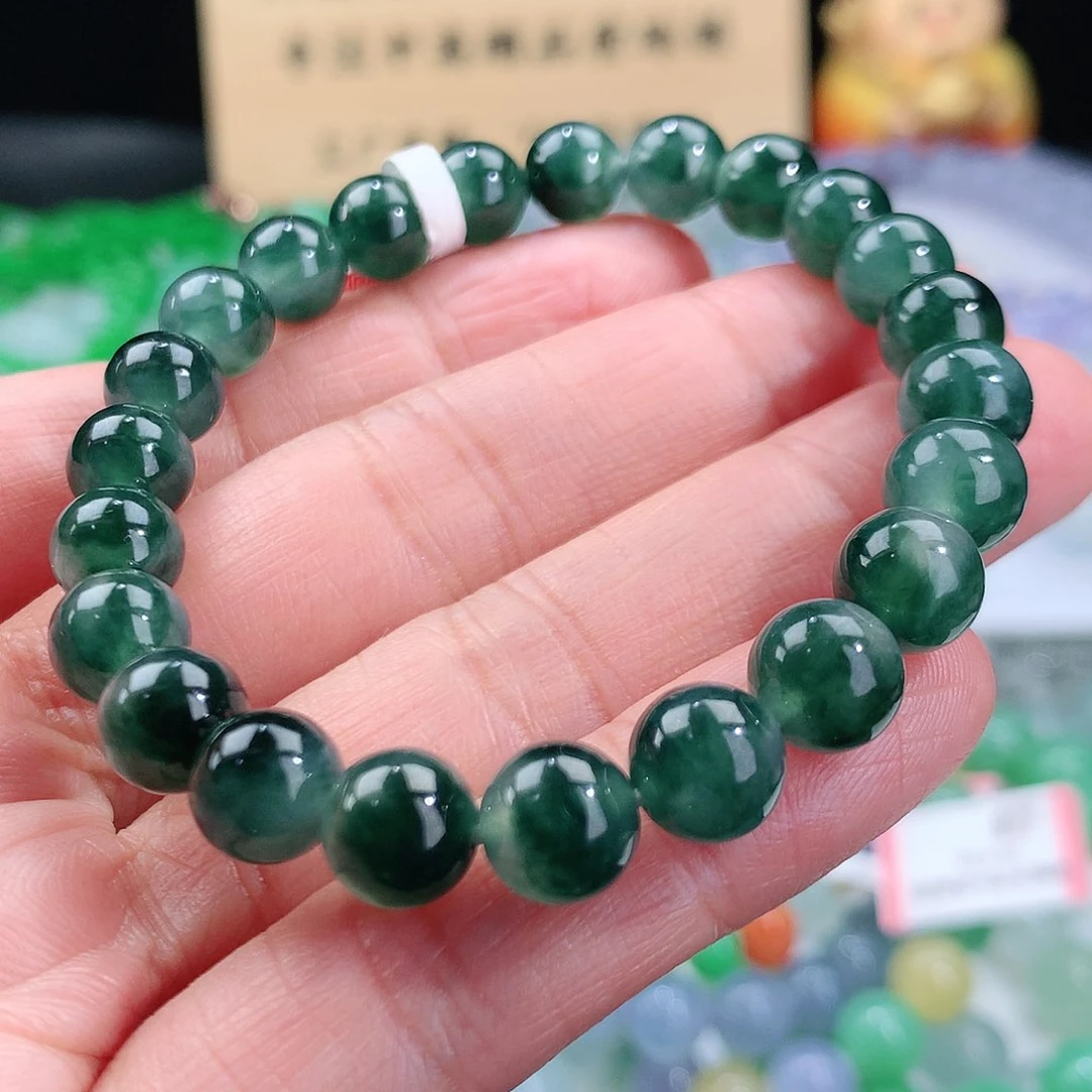 翡翠手链未镶嵌卡8mm