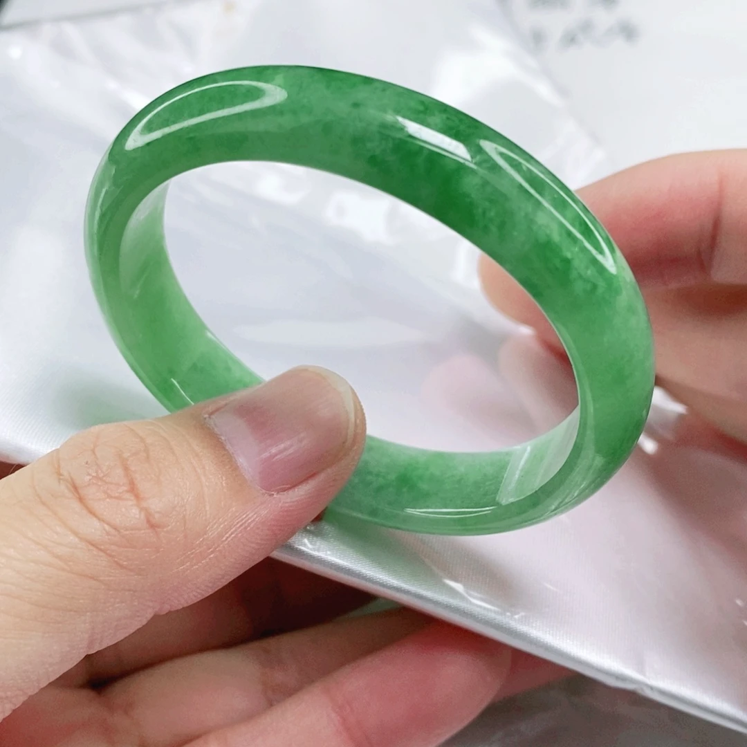 未镶嵌手镯翡翠50.2圈口贵妃