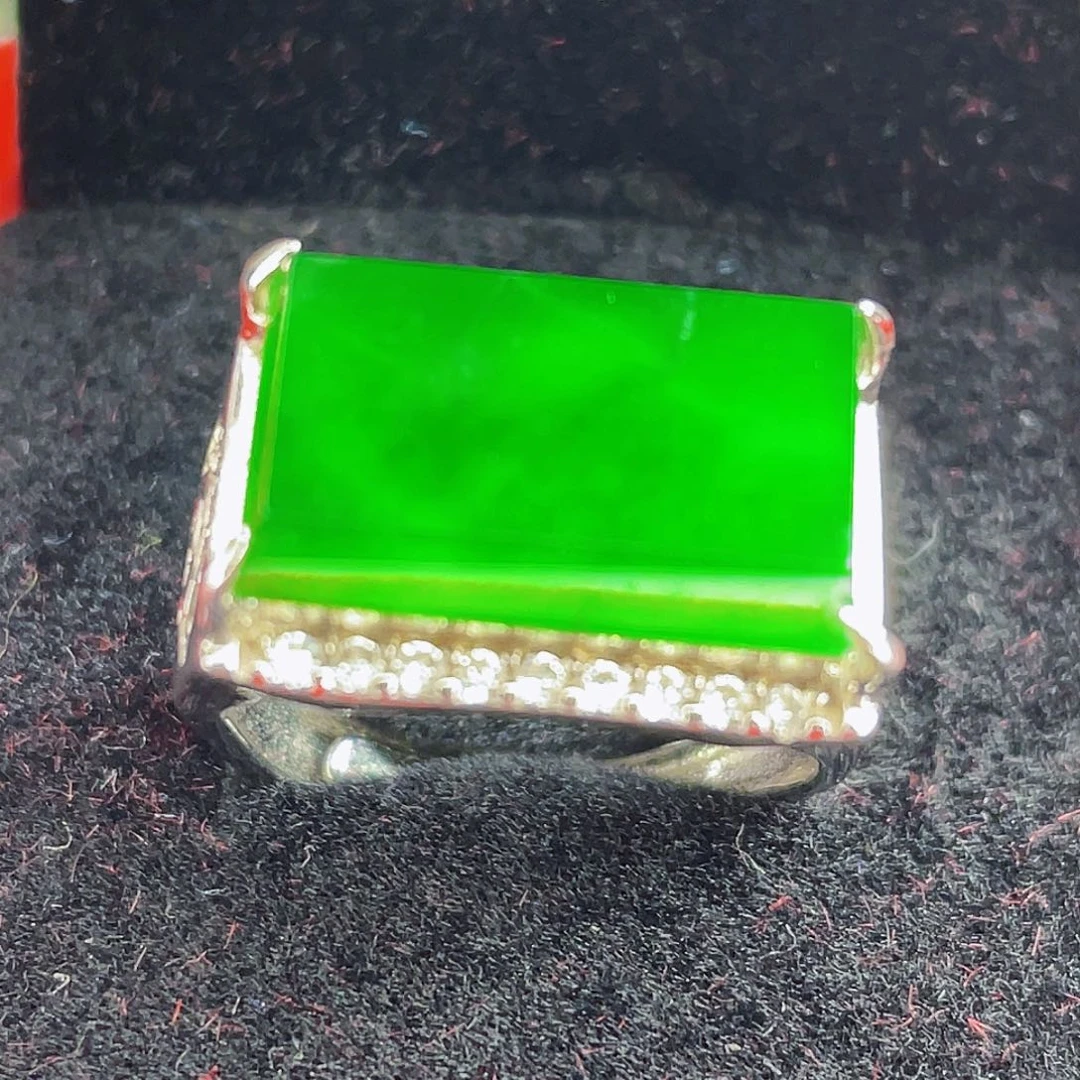 翡翠吊坠(不含链)银S925镶嵌